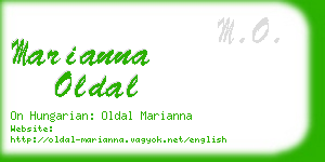 marianna oldal business card